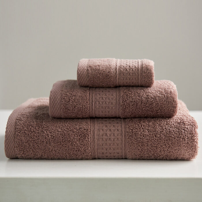 Minimalist Style Square Towel Towel Bath Towel Set Towel Pure Cotton - Image 5