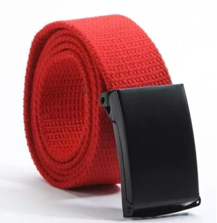 Candy-colored fashionable canvas belts for men and women - Image 8