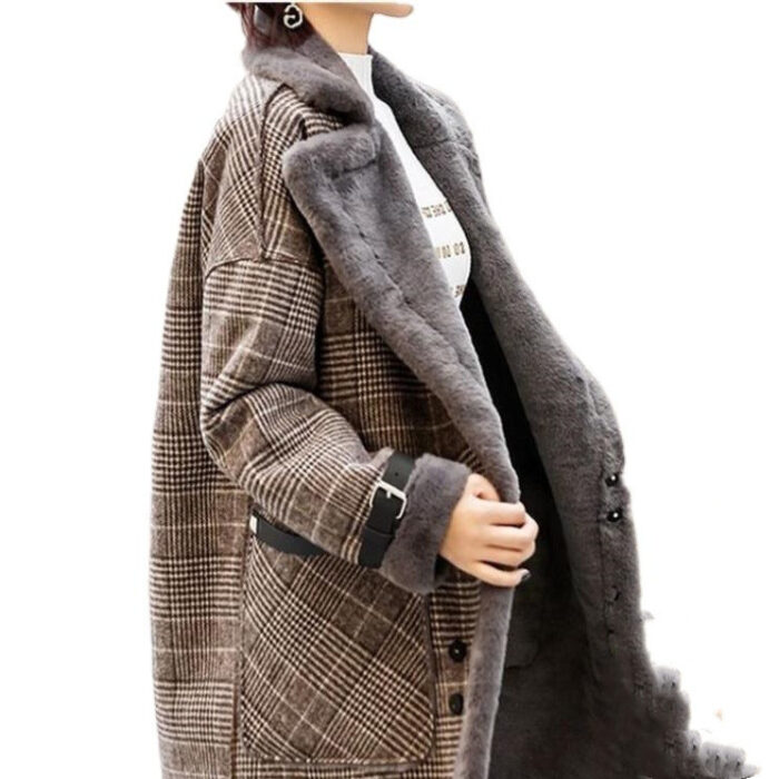 Ladies autumn and winter woolen coat - Image 1