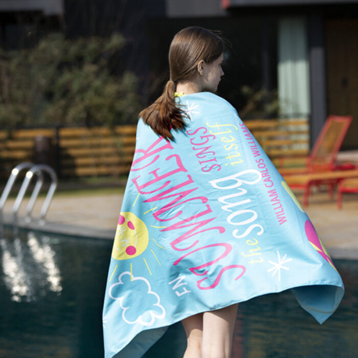 Quick-drying Bath Towel Swimming Towel Seaside Travel Beach Towel - Image 1