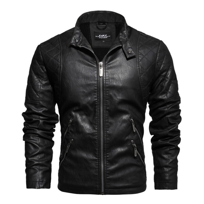 Men's Fashion Trendy Men Autumn And Winter Leather Jackets - Image 1