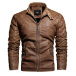 Men's Fashion Trendy Men Autumn And Winter Leather Jackets - Image 3