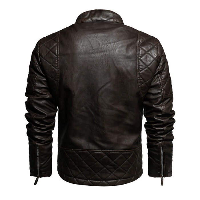 Men's Fashion Trendy Men Autumn And Winter Leather Jackets - Image 4