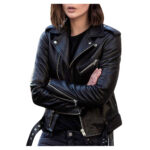 Zip leather jacket - Image 3