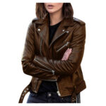 Zip leather jacket - Image 4