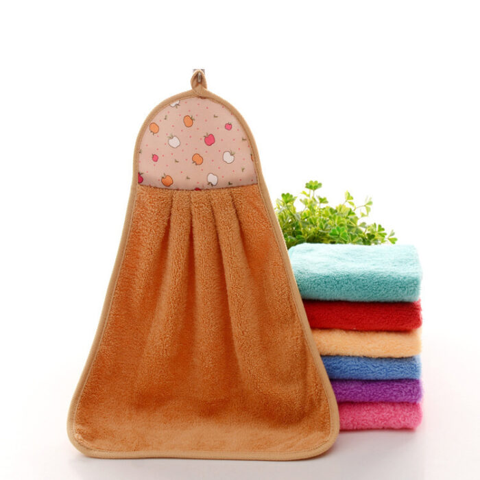 Coral Fleece Hand Towel Hanging Towel - Image 1
