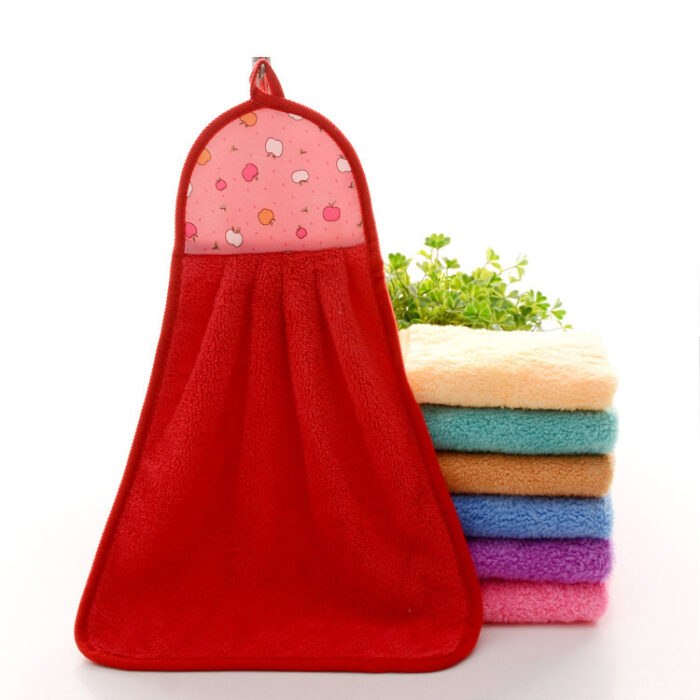 Coral Fleece Hand Towel Hanging Towel - Image 5