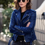 Zip leather jacket - Image 9