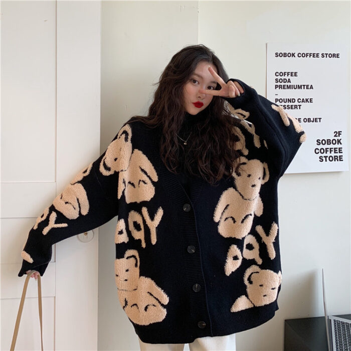 Ladies Fashion Winter Loose Lazy Top - Image 1