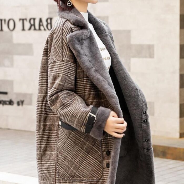 Ladies autumn and winter woolen coat - Image 2