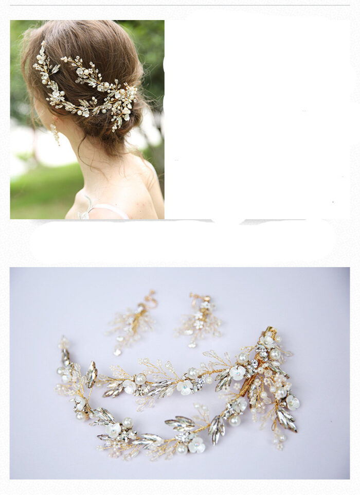 Bridal Wedding Jewelry Pearl Hair Clip - Image 2