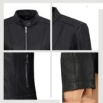 Women's Leather Jacket Locomotive Style Leather Coat Leather Jacket - Image 4