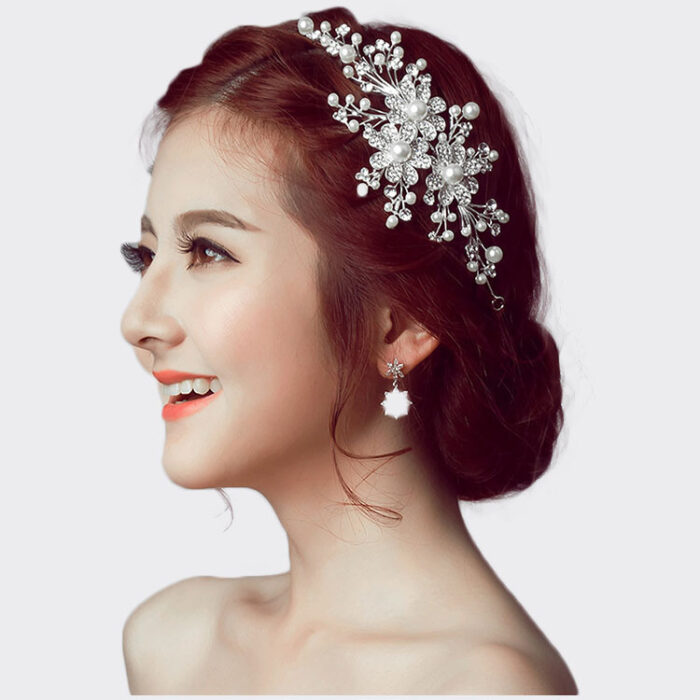 The Bride Wedding Headdress Flower Hair Accessories And Jewelry Manufacturers Wholesale Diamond Alloy Crown Bride - Image 1