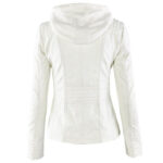 Women's Short Leather Pu Leather Jacket - Image 6