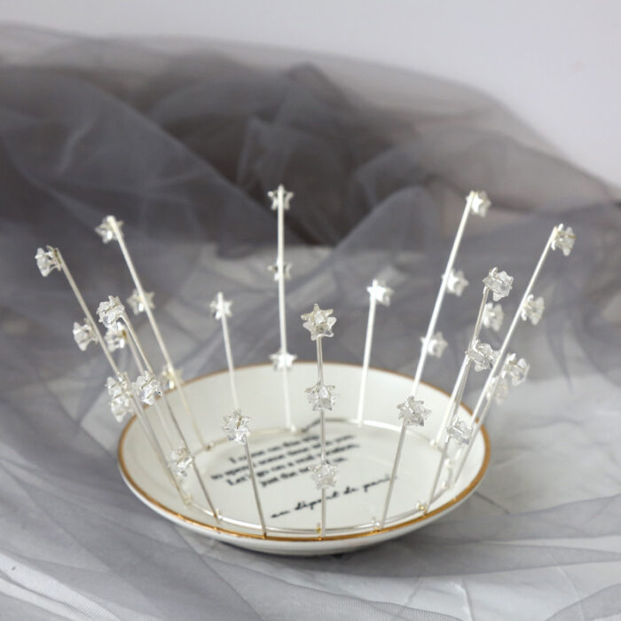 Bride Wedding Jewelry Handmade Star Crown - Image 5