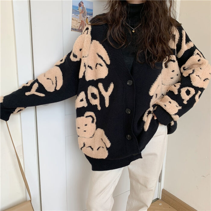 Ladies Fashion Winter Loose Lazy Top - Image 4