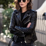 Zip leather jacket - Image 8