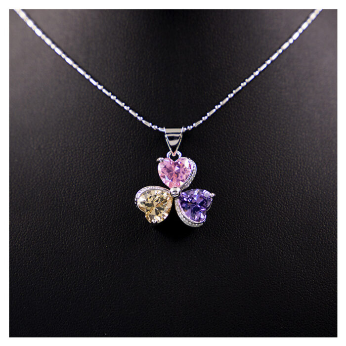 Clover Zircon Diamond Jewellery Set Women - Image 7