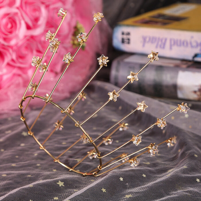 Bride Wedding Jewelry Handmade Star Crown - Image 2