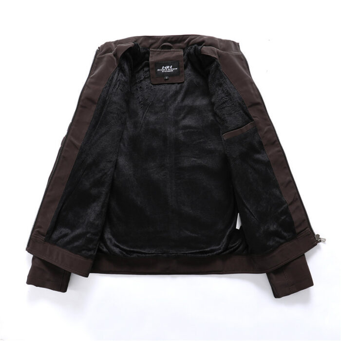 Men Fashion Pu Leather Jackets Coats - Image 3