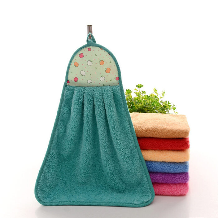 Coral Fleece Hand Towel Hanging Towel - Image 6