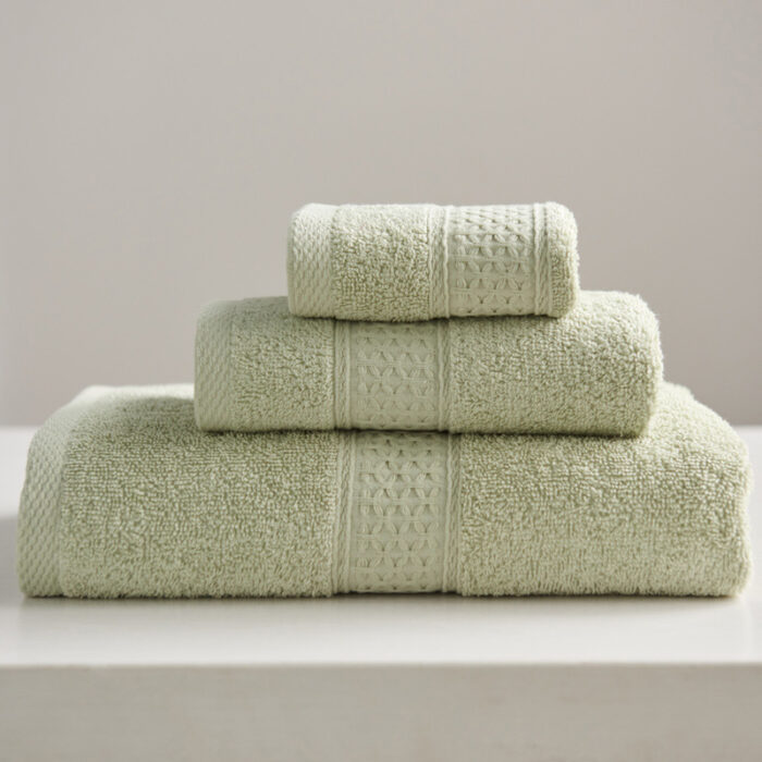 Minimalist Style Square Towel Towel Bath Towel Set Towel Pure Cotton - Image 3
