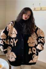 Ladies Fashion Winter Loose Lazy Top - Image 3