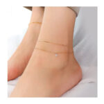 Stainless Steel Anklet & Bracelet Combo Set for Women – Waterproof & Tarnish Free - Image 2