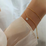 Stainless Steel Anklet & Bracelet Combo Set for Women – Waterproof & Tarnish Free