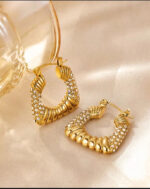 Minimalist Stainless Steel Earrings for Women – Waterproof & Tarnish Free - Image 2