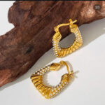 Minimalist Stainless Steel Earrings for Women – Waterproof & Tarnish Free