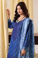 Saphron Urbane Embroidered 3-Piece Suit UEC-02 – Luxury Formal Wear for Women - Image 3