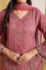 Saphron Urbane Embroidered 3-Piece Suit UEC-03 – Luxury Formal Wear for Women - Image 5