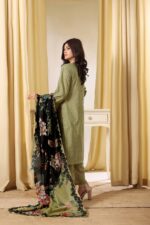 Saphron Urbane Embroidered 3-Piece Suit UEC-04 – Luxury Formal Wear for Women - Image 3