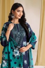 Saphron Urbane Embroidered 3-Piece Suit UEC-05 – Luxury Formal Wear for Women - Image 2