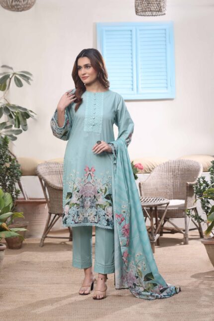 Saphron Prints Vol 2 Luxury Digital Printed 3-Piece Suit – SPV2-03 | Contemporary Women’s Wear