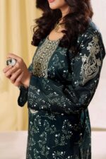 Saphron Urbane Embroidered 3-Piece Suit UEC-06 – Luxury Formal Wear for Women - Image 2