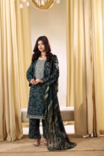 Saphron Urbane Embroidered 3-Piece Suit UEC-06 – Luxury Formal Wear for Women