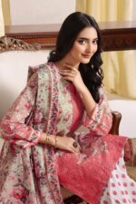 Saphron Urbane Embroidered 3-Piece Suit UEC-01 – Luxury Formal Wear for Women - Image 2