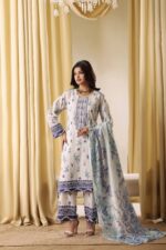 Saphron Urbane Embroidered 3-Piece Suit UEC-07 – Luxury Formal Wear for Women - Image 5