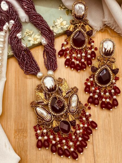 Elegant MOP Long Mala Necklace for Women – Premium Fashion Jewelry