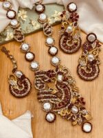 Elegant MOP Long Mala Necklace for Women – Designer Statement Jewelry - Image 5