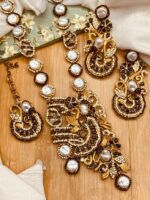 Elegant MOP Long Mala Necklace for Women – Designer Statement Jewelry - Image 6