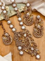 Elegant MOP Long Mala Necklace for Women – Designer Statement Jewelry - Image 7