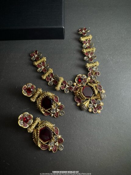 Turkish Designer Necklace Set for Women – Elegant Fine Quality Jewelry