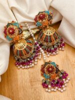 Jhumki Tika Set for Women – Elegant Traditional Jewelry - Image 3