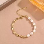 Stainless Steel Pearl Bracelet for Women – Waterproof & Tarnish-Free - Image 4