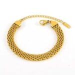 Mesh Stainless Steel Bracelet for Women – Waterproof & Tarnish-Free - Image 2